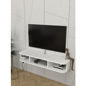 Bask Tv Sehpası Beyaz 120 Cm