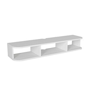 Dekorister Bask Tv Sehpası Beyaz 120 Cm