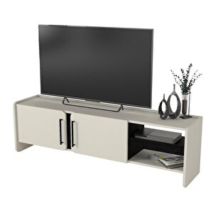 Dekorister Venera Tv Sehpası Kumtaşı - Senkronsiyah 150 Cm