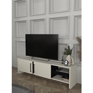 Venera Tv Sehpası Kumtaşı - Senkronsiyah 150 Cm