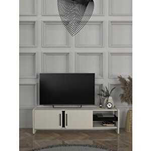 Venera Tv Sehpası Kumtaşı - Senkronsiyah 150 Cm