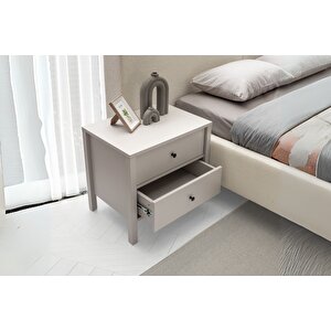 Folt Beige Komodin