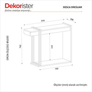 Dekorister Desca Dresuar Traverten - Kumtaşı