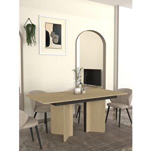 Lava Yemek Masası Rota - Antrasit 180cm