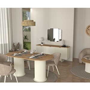 Dekorister Bohema Yemek Masası Aytaşı - Sepet 180cm