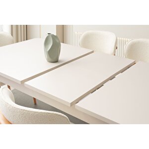 Folt Beige Yemek Odası Takımı