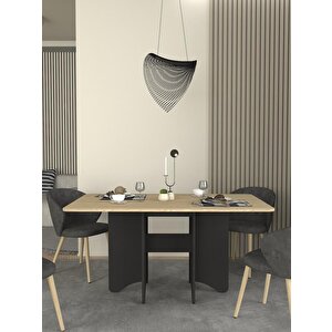 Pedro Yemek Masası Antrasit - Rota 150cm