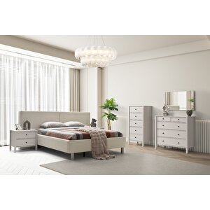 Folt Beige 4 Kapılı Yatak Odası Takımı
