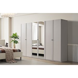 Folt Beige 6 Kapılı Yatak Odası Takımı