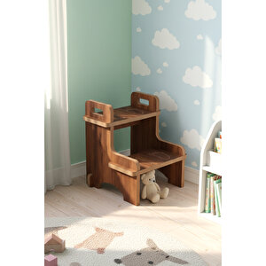 Ahşap Montessori Eğitici Kaymaz Çocuk Basamak-tabure Banyo, Lavabo Merdiven Yükseltici