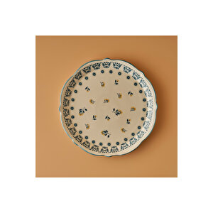 Mabel Stoneware Sunum Tabağı Mavi (32 Cm) Mavi