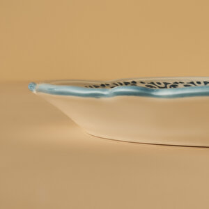 Mabel Stoneware Sunum Tabağı Mavi (32 Cm) Mavi