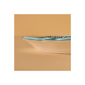 Mabel Stoneware Sunum Tabağı Mavi (32 Cm) Mavi