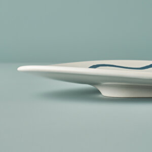 Marine Seramik Servis Tabağı Mavi (35 Cm) Mavi
