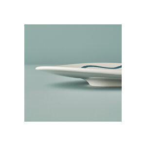 Marine Seramik Servis Tabağı Mavi (35 Cm) Mavi