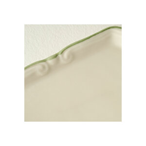 Julia Stoneware Mini Sunum Tabağı Yeşil (14x9,5 Cm) Yeşil