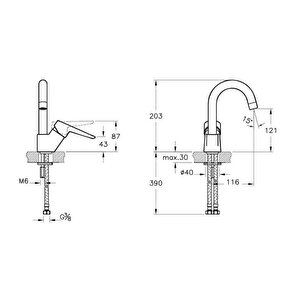 Artema Solid S Banyo Bataryası + Solid S Kuğu Lavabo Bataryası + Doppo Prime Lux Tepe Duş Sistemi