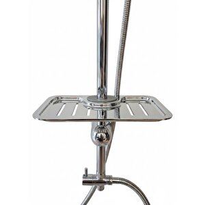 Artema Solid S Banyo Bataryası + Solid S Kuğu Lavabo Bataryası + Doppo Prime Lux Tepe Duş Sistemi