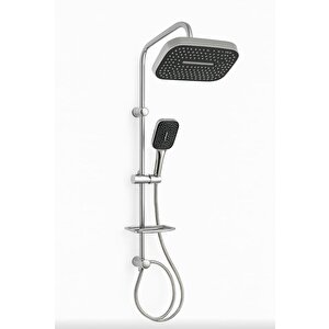 Artema Solid S Banyo Bataryası + Solid S Kuğu Lavabo Bataryası + Doppo Prime Lux Tepe Duş Sistemi