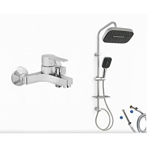 Nora S Banyo Bataryası + Doppo Prime Lux Tepe Duş Sistemi