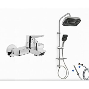 Solid S Banyo Bataryası + Doppo Prime Lux Tepe Duş Sistemi
