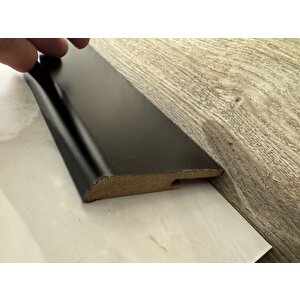 10 Cm Yalı Serisi T Model Siyah Pvc Süpürgelik