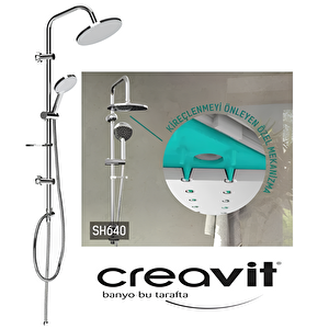 Creavit Sh640 Tepe Duş Sistemi Ve Liva Banyo Bataryası Lv2500