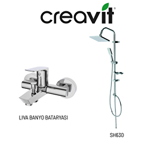 Sh630 Tepe Duş Sistemi Ve Liva Banyo Bataryası Lv2500
