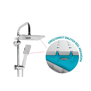 Creavit Sh630 Tepe Duş Sistemi Ve Liva Banyo Bataryası Lv2500