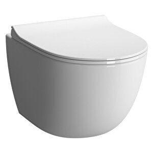 Vitra Sento Kanallı Asma Klozet Beyaz + Vitra Slim Yavaş Kapanır Kapak+ Vitra Gömme Rezervuar Set