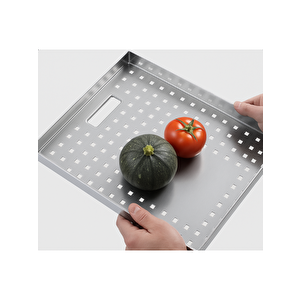 Durevo Moderno Paslanmaz Çelik Bardak Yıkamalı Mutfak Eviyesi Inoks Renk 76x48cm