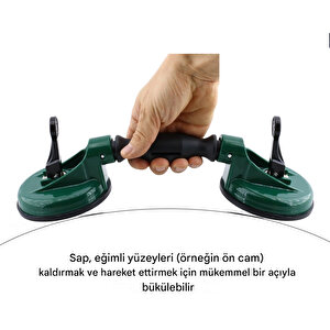 Plastik Çiftli Vantuz Cam Vakumlu Fayans Ahşap Tutucu Taşıma Araba Kaporta Göcük 2'li Çektirme