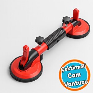 Çektirmeli Çift Kollu Vantuz Cam Fayans Granit Birleştirme Ayarlama Hizalama Düzeltme Aparatı Yatay