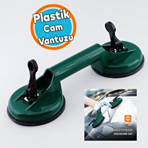 Çiftli Plastik Vantuz Cam Vakumlu Fayans Ahşap Tutucu Taşıma Araba Kaporta Göcük Çektirme 2'li