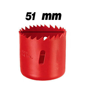 Metal Panç Ø 51 Mm Delik Açma Alçıpan Ahşap Pvc Delme Testeresi Adaptörsüz 1 Adet
