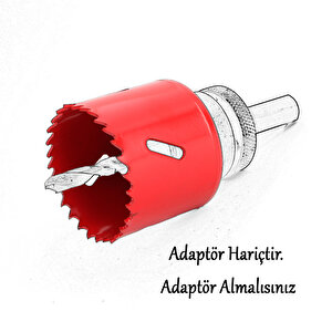 Metal Panç Ø 51 Mm Delik Açma Alçıpan Ahşap Pvc Delme Testeresi Adaptörsüz 1 Adet