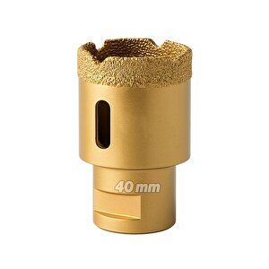 40 Mm Elmas Kaplı Granit Mermer Seramik Fayans Delici Matkap Ucu Profesyonel Uzun Ömürlü Güçlü Kesici