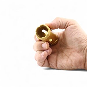 33 Mm Elmas Kaplamalı Granit Mermer Fayans Seramik Delici Matkap Uyumlu Uzun Ömürlü Güçlü Kesici Uç