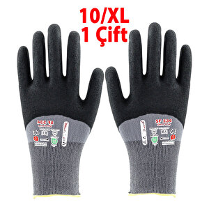 Kaymaz Ultra Grip Nitril Kaplı Eldiven 10 Xl Beden Sanayi Güvenlik Koruyucu Dayanıklı İş Eldiveni