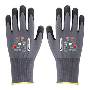 Nitril Kaplı Eldiven Ultra Grip 9/l Beden Kaymaz Sanayi Tipi Usta Güvenlik Koruyucu İş Eldiveni