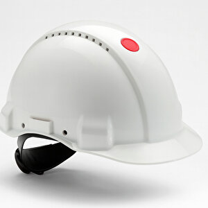 Ayarlanabilir Havalandırmalı Baret İş Güvenliği Şapka İnşaat Kaskı Koruyucu Başlık Beyaz