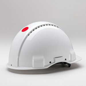 Ayarlanabilir Havalandırmalı Baret İş Güvenliği Şapka İnşaat Kaskı Koruyucu Başlık Beyaz