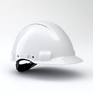 Ayarlanabilir Havalandırmalı Baret İş Güvenliği Şapka İnşaat Kaskı Koruyucu Başlık Beyaz