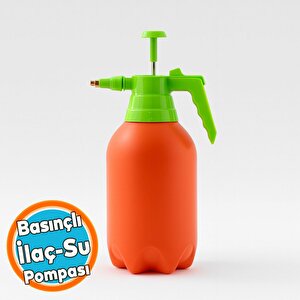 Basınçlı El Püskürtme İlaçlama Pompası Aleti Bitki Sulama Ayarlı Sprey Şişe 2 Litre Çok Amaçlı