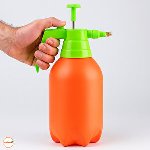 Basınçlı El Püskürtme İlaçlama Pompası Aleti Bitki Sulama Ayarlı Sprey Şişe 2 Litre Çok Amaçlı