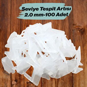 100 Adet Seviye Tespit Artısı Klipsi Fayans Hizalama Derz Artısı Beyaz 2 Mm