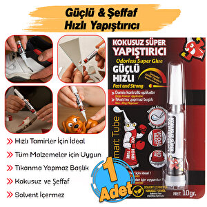 Süper Yapıştırıcı Kokusuz Çok Amaçlı Hızlı Kuruyan Şeffaf Renk Çabuk Donar Japon Yapıştırıcı 1 Adet