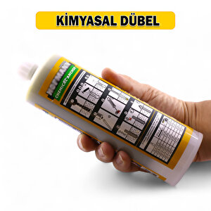 Polyester Bazlı Bileşenli Kimyasal Dübel İç Dış Mekan Ankraj Malzemesi Beton Dübel Sıvı Çivi 410 Ml