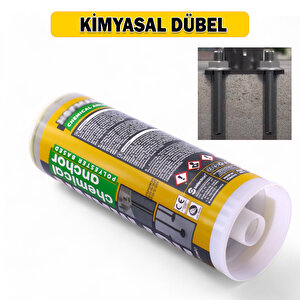 Polyester Bazlı Bileşenli Kimyasal Dübel İç Dış Mekan Ankraj Malzemesi Beton Dübel Sıvı Çivi 410 Ml