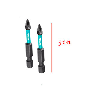 Mıknatıslı Bits Pz2 50 Mm Vida Sökme 5 Cm Yıldız Matkap Vidalama Ucu S2 Çeliği Pozidriv Uç (2 Adet)